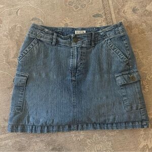 St. John's Bay Blue Mini Skort